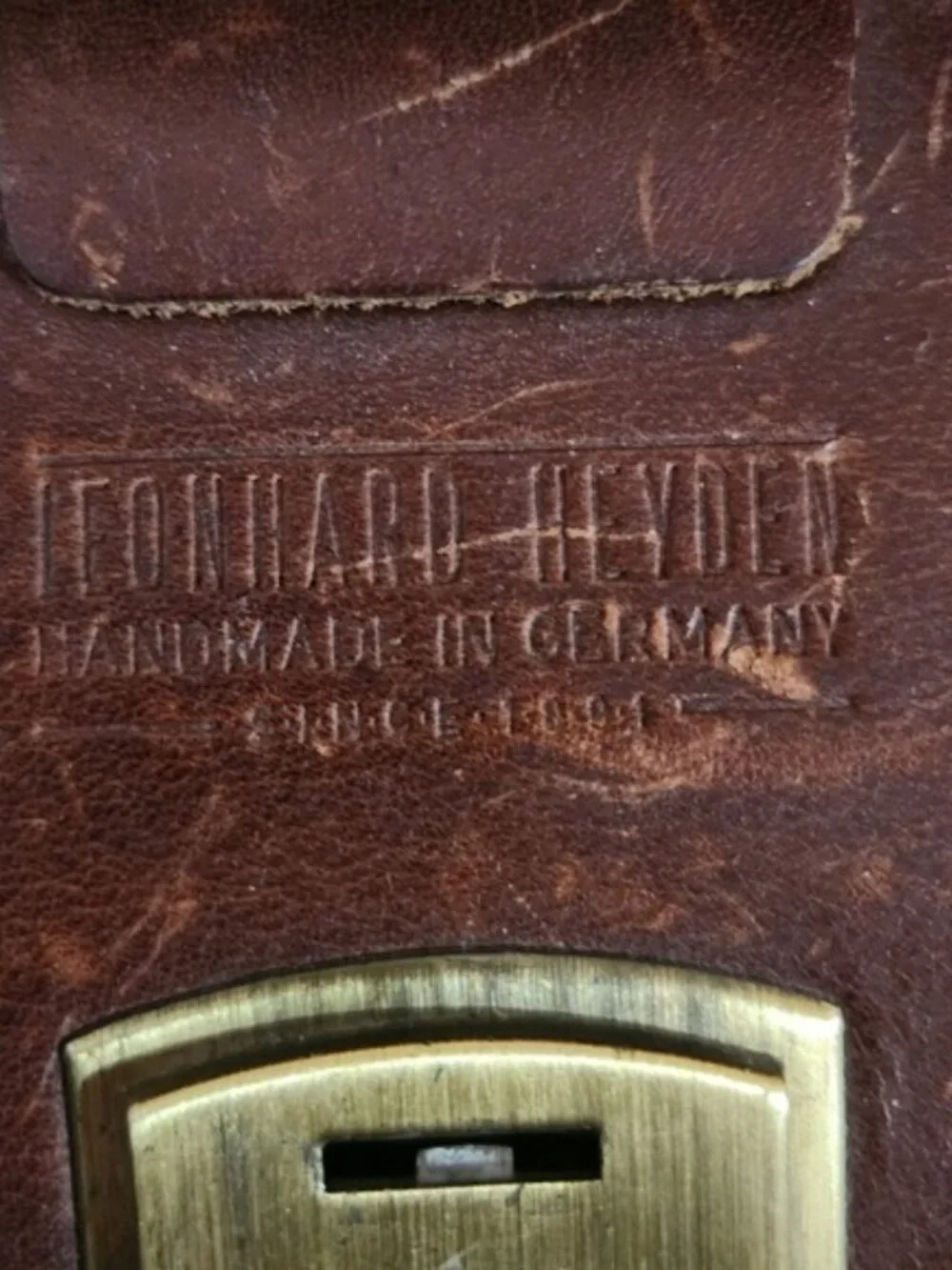 1940s Leonhard Heyden Leather Doctor Bag Handmade Germany Vintage Travel Satchel